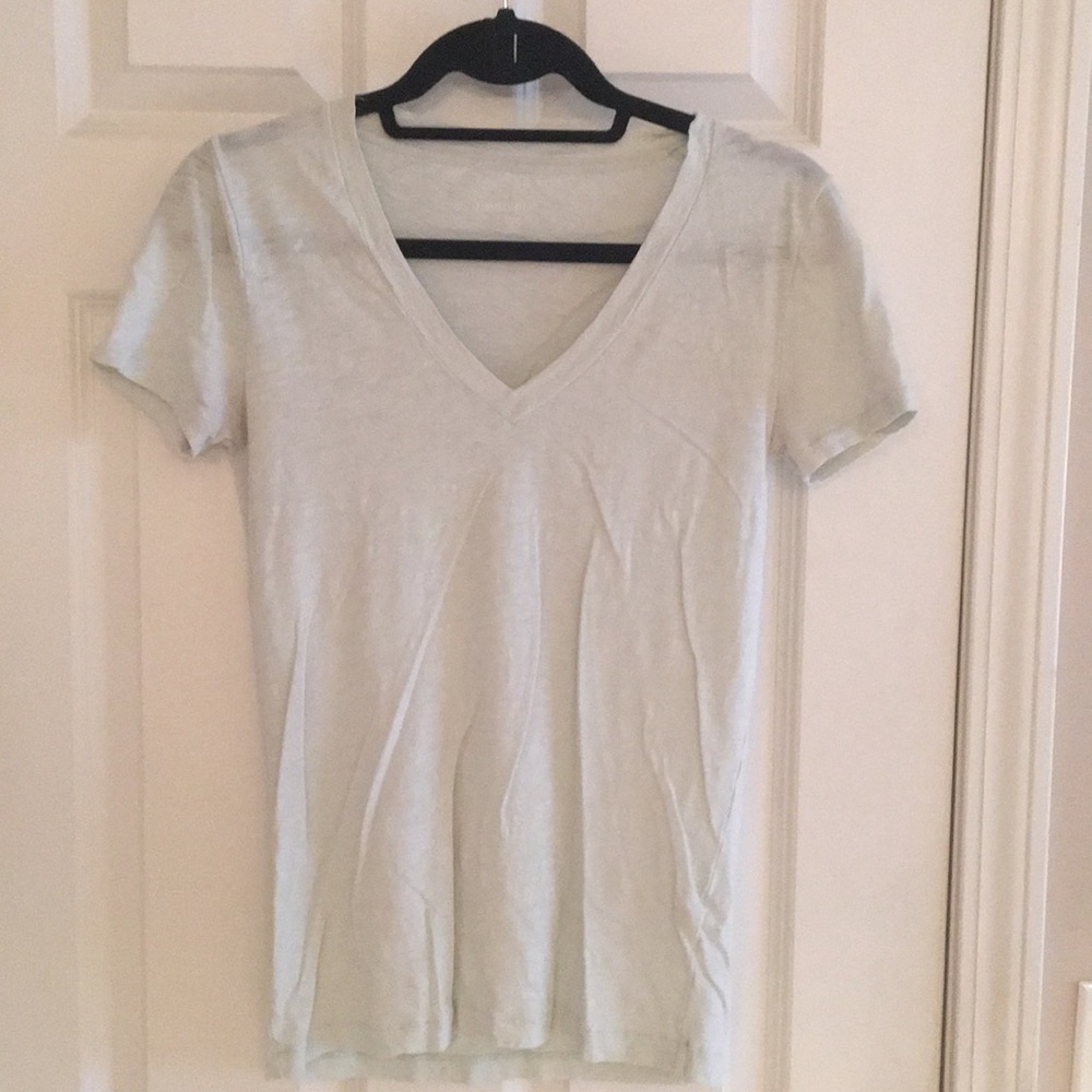 Pale green J. Crew cotton top